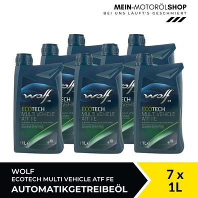 Wolf EcoTech Multi Vehicle ATF FE Getriebeöl 7x1 Liter