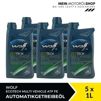Wolf EcoTech Multi Vehicle ATF FE Getriebeöl 5x1 Liter