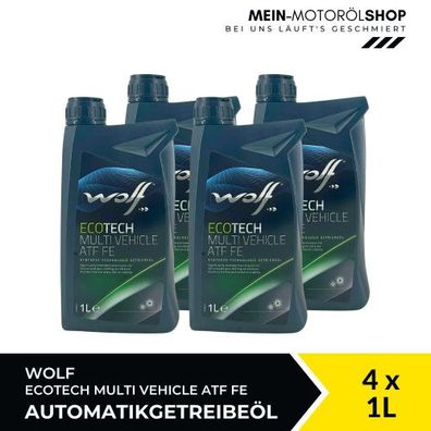 Wolf EcoTech Multi Vehicle ATF FE Getriebeöl 4x1 Liter