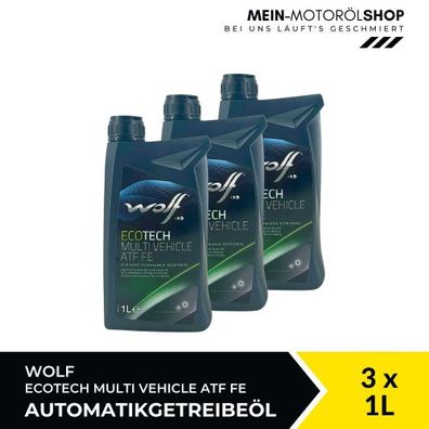 Wolf EcoTech Multi Vehicle ATF FE Getriebeöl 3x1 Liter
