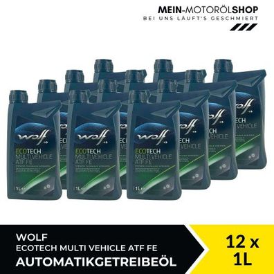Wolf EcoTech Multi Vehicle ATF FE Getriebeöl 12x1 Liter