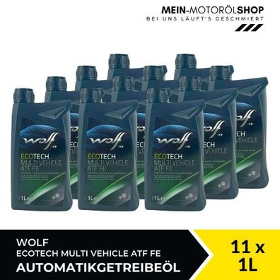 Wolf EcoTech Multi Vehicle ATF FE Getriebeöl 11x1 Liter