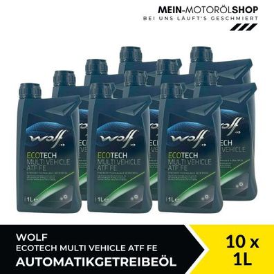 Wolf EcoTech Multi Vehicle ATF FE Getriebeöl 10x1 Liter