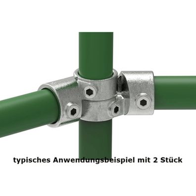 Rohrverbinder Winkelgelenk verstellbar Ø 42,4 mm (1 1/4") | Temperguss verzinkt |
