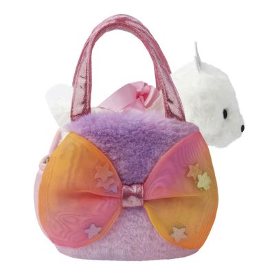 Aurora, 61540, Fancy Pal Big Bow Princess Puppy, Soft Toy, White and Pink