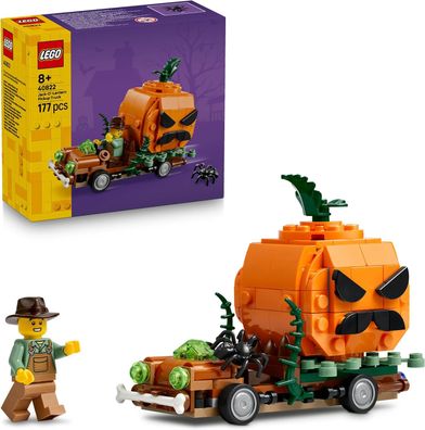 LEGO Pickup mit Halloweenkürbis 40822 - Spielzeug ab 8 Jahren für Jungen, Halloween S