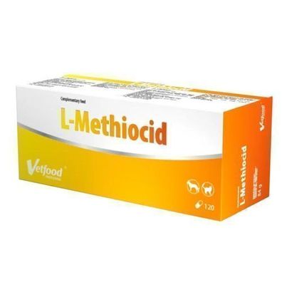VetFood L-Methiocid Harnwegsergänzungsmittel für Hunde und Katzen, 120 Kapseln
