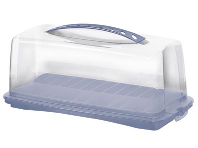 ROTHO Kuchenbutler Kuchenbehälter Fresh 36x16,5x16,5cm blue