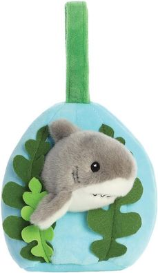 Aurora, 34242 Hideouts Black Tip Reef Shark 22,9 cm, Plüschtier, Grau & Blau