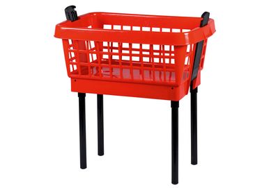 Lockweiler Wäschekorb Clip-Clap mit Füßen 45 l 65x42x28,5cm