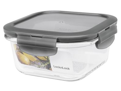 LOCK&LOCK Frischhaltedose Boroseal quadratisch 500ml 14x14x6,7cm