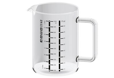 Bohemia Cristal Messbecher mit Henkel 1 l