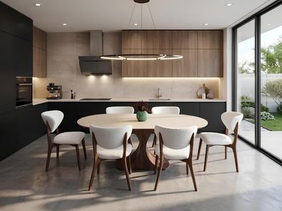 Esszimmer Set Esstisch 6? Stühle Modern Hell Trendig Elegant