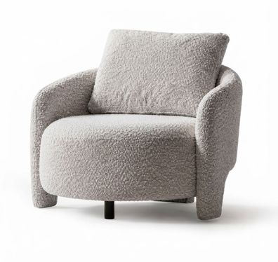 Sessel Moderner Stil Weiß Luxuriöse Bequem Komfort Minimalistisch
