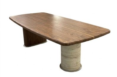 Esstisch modern braun aus Holz Wohnzimmer minimalistisch