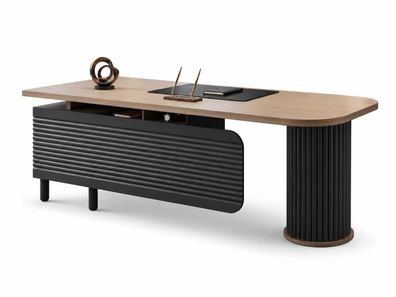 Büroschreibtisch moderner Stil Designer Stück Beige elegant