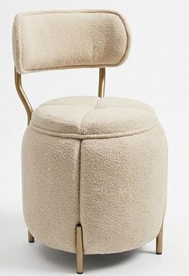 Pouf Stil modern beige bequem praktisch Schlafzimmer komfortabel kompakt