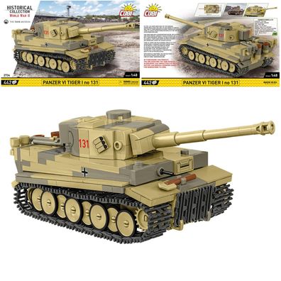 COBI 2734 Historical Collection WW2 Panzer VI Tiger I No 131 (1:48)