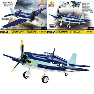COBI 5883 Historical Collection WW2 Grumman F6F Hellcat (1:48)