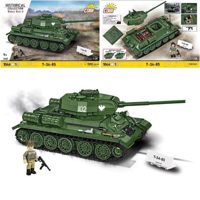 COBI 2683 Historical Collection WW2 T-34-85 2in1 (1:28)