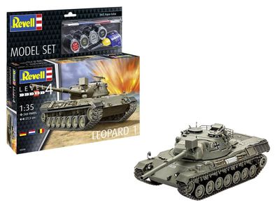 Revell 63240 Build+Paint Modellbau Set Leopard 1 (1:35) inkl. Zubehör