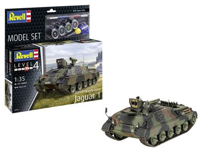 Revell 63353 Build+Paint Set Raketenjagdpanzer Jaguar 1 (1:35) inkl. Zubehör