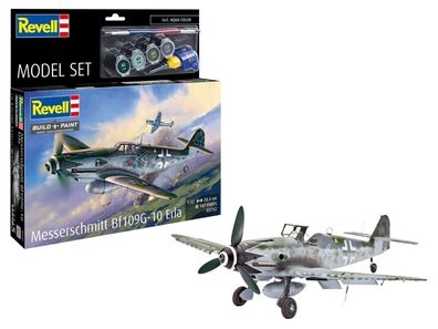 Revell 63752 Build+Paint Set Messerschmitt Bf109G-10 Erla (1:35) inkl. Zubehör