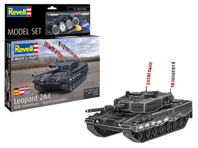 Revell 63368 Build+Paint Set Leopard 2A4 Special Decoration 40th anniv. (1:35)