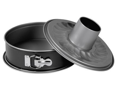 KAISER Springform Inspiration mit Rohrboden 8cm Ø26cm schwarz 2teilig