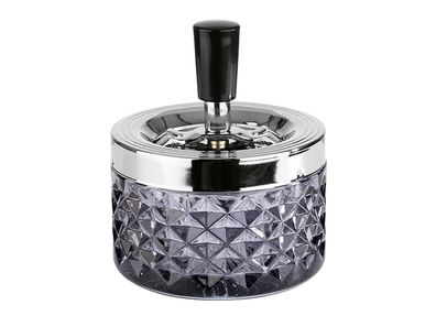 APS Drehascher Glas Ø9,5cm dark grey