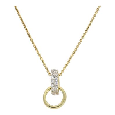 Anhänger mit Kette Gold 375 Zirkonia 25326725 Second Hand, getragen, wie neu