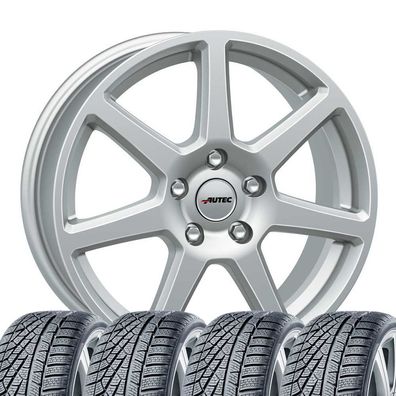 4 Winterräder Autec Tallin 6,5x17 ET46 205/55 R17 91H Continental für VW Beetle,