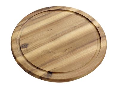 KESPER Vesperteller/Fleischteller mit Saftrille Akazie Ø25cm