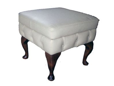 Hocker Chesterfield Beistellhocker Ottomane Couch Leder Stoff Textil Sitz Neu