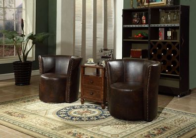 Chesterfield Loungesessel Clubsessel Cocktailsessel Fussteil Relaxsessel Sessel