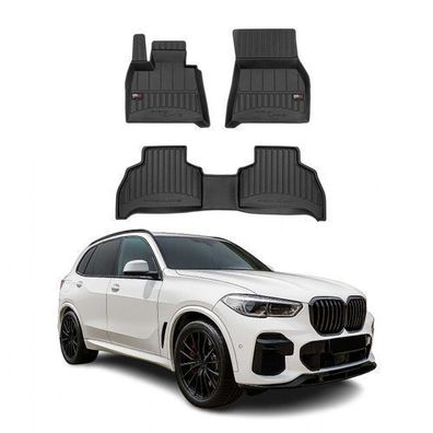 2018-2025 BMW X5 G05 Fußmatten TPE Schwarz 3 tlg