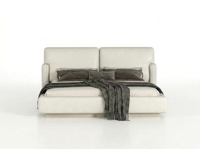 Modernes Polsterbett Creme Doppelbett Schlafzimmer Design