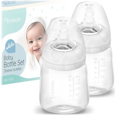 Nukido PP Milchflaschen-Set, 2 Stück