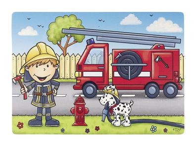 Ritzenhoff & BREKER Tischset Feuerwehrmann Bernie 30x45 cm
