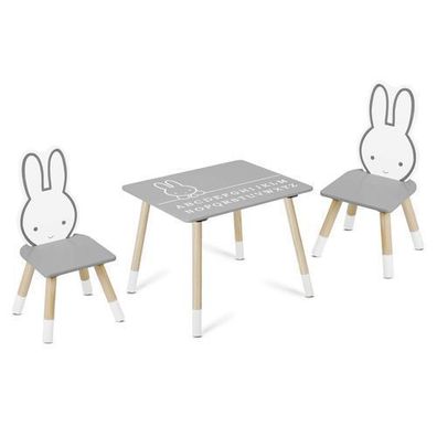 Ricokids RC-847 Hasentisch mit zwei Stühlen für Kinder