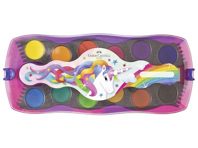 FABER Castell Farbkasten Connector Einhorn 12er+ Deckweiß