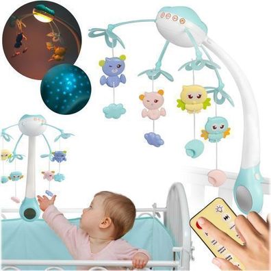 Babykarussell mit Projektor RK-813 blau