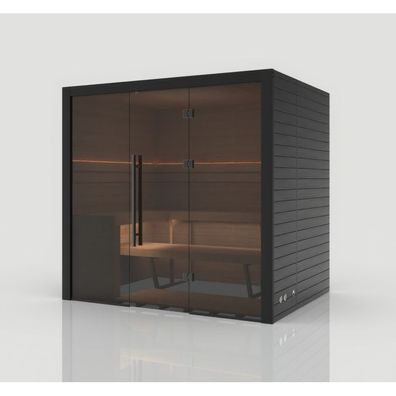 Hekla Traditional 210 Nero Sauna für 3-4 Personen Saunakabine 210x160x210 cm