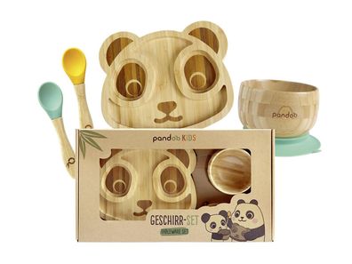 PANDOO Kindergeschirr Set 4 teilig