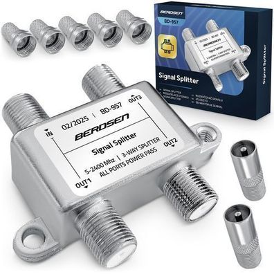 Passiver Antennensplitter 3-Eingang 5-2400 MHz Berdsen BD-957
