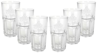 Captain Morgan Captain Cola Longdrink Glas Gläser - 6er Set