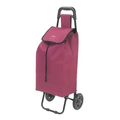Metaltex Shopping-Trolley 40L Daphne mit Regenschirmtasche bordeaux