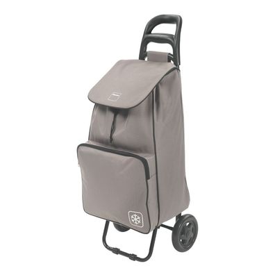 Metaltex Shopping-Trolley 50L Krokus mit Kühltasche braun