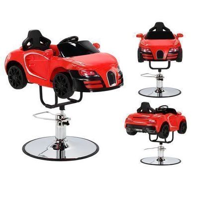 Kinder-Friseurstuhl Auto hydraulisch drehbar für Friseursalon Friseursessel