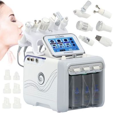 Hydradermabrasion Wasserstoff-Hautreinigung Sauerstoff-Infusion Hydrogen 6in1